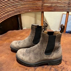 Blundstone Chelsea Rustic Brown Leather Boots Size 3